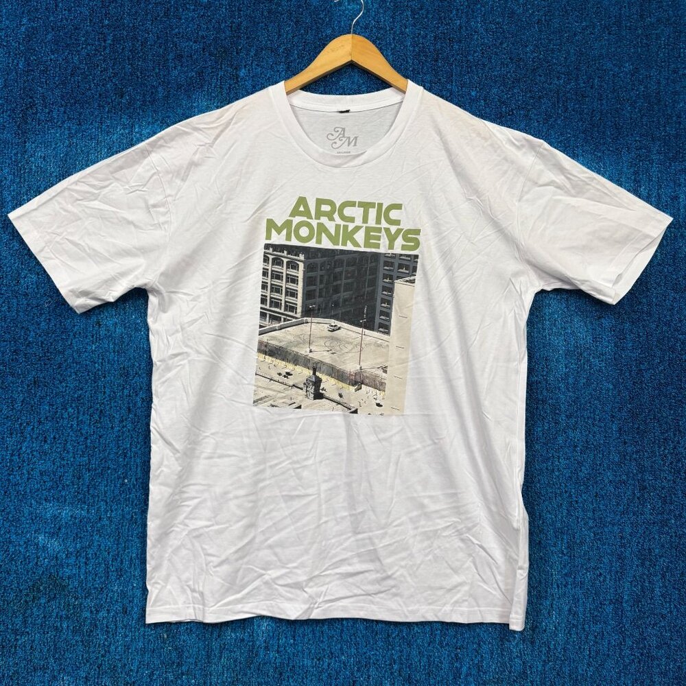 Arctic Monkeys AM Tour Rock White T-Shirt Size XXL